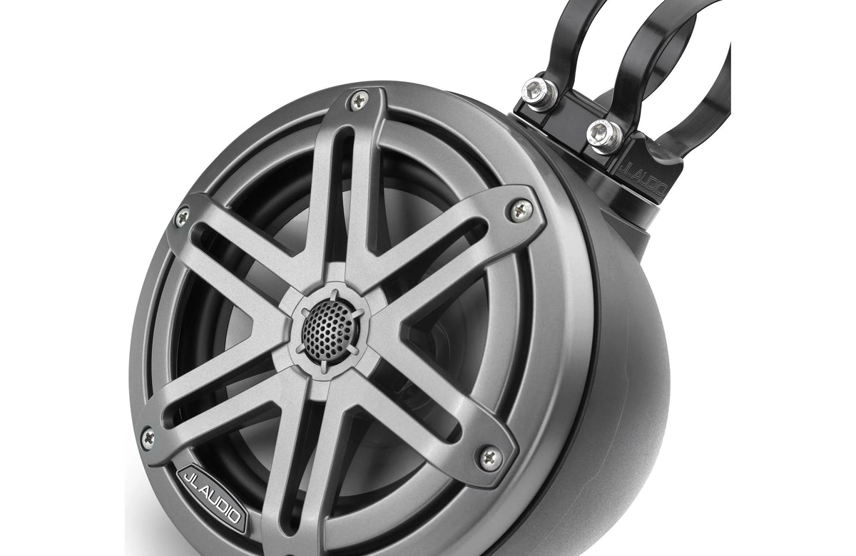 Altavoces coaxiales cerrados JL Audio M3 VeX™ de 6.5" con rejillas deportivas grises - M3-650VEX-Mb-S-Gm