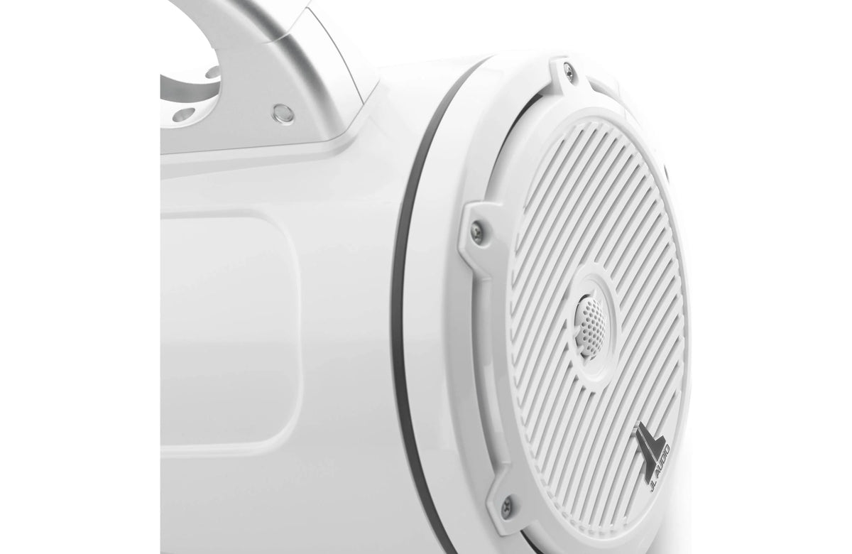 JL Audio M3 Series 7.7" Enclosed Tower Coaxial System w/Gloss White Classic Grille - M3-770ETXv3-Gw-C-Gw