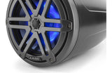 JL Audio M3 Series 7.7" Enclosed Tower Coaxial System w/Grey Metallic Sport Grille & RGB LED Lighting - M3-770ETXv3-Sb-S-Gm-i