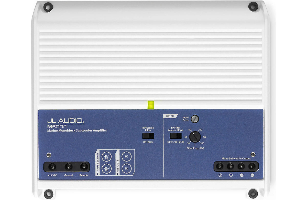 JL Audio M Series 600w Monoblock Subwoofer Amplifier - M600/1