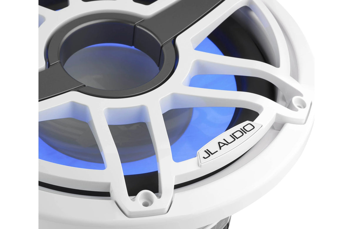 JL Audio M7 12" Marine Subwoofer w/Gloss White Sport Grille & Transflective™ LED Lighting - M7-12IB-S-GwGw-i-4