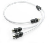 Adaptador en Y de audio marino JL Audio de 2 canales, 1 conector macho a 2 jacks hembra - XMD-WHTAICY-1M2F