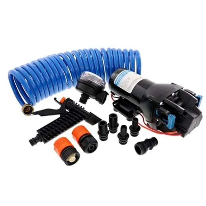 Jabsco HotShot HD6 Heavy Duty Washdown Pump w/25' HoseCoil - 12V - 6 GPM - 70 PSI