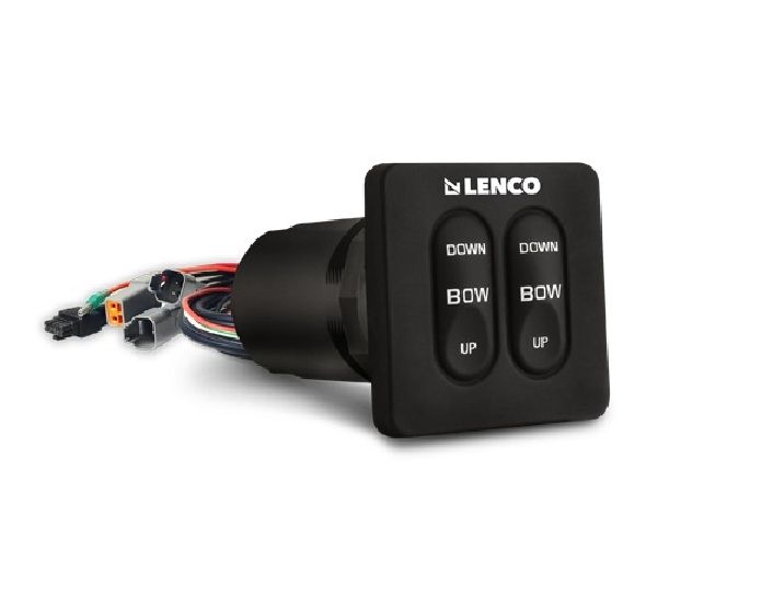Kit de aletas de compensación estándar Lenco de 12"x12" con interruptor integrado estándar de 12V
