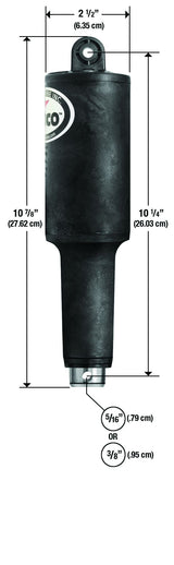 Lenco 2 1/4" Stroke XDS Actuator 5/16" x 3/8" - 12v