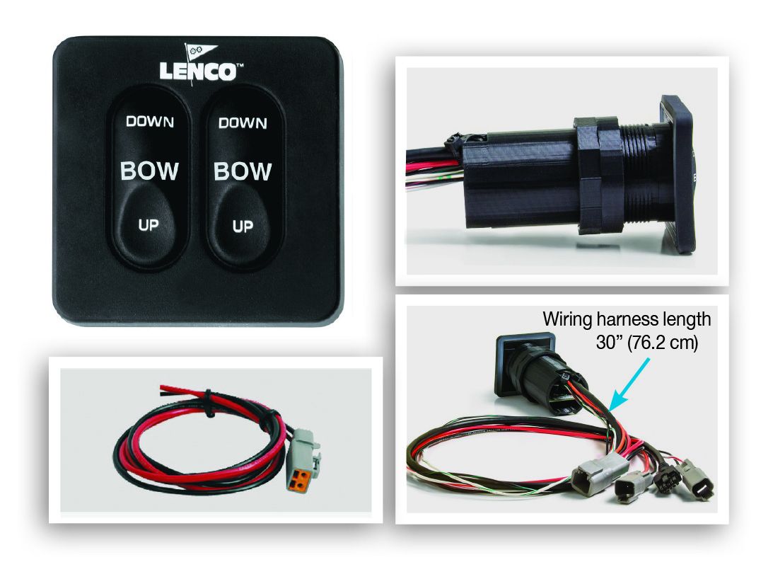 Lenco Standard Integrated Tactile Switch Kit w/Pigtail f/Single Actuator Systems