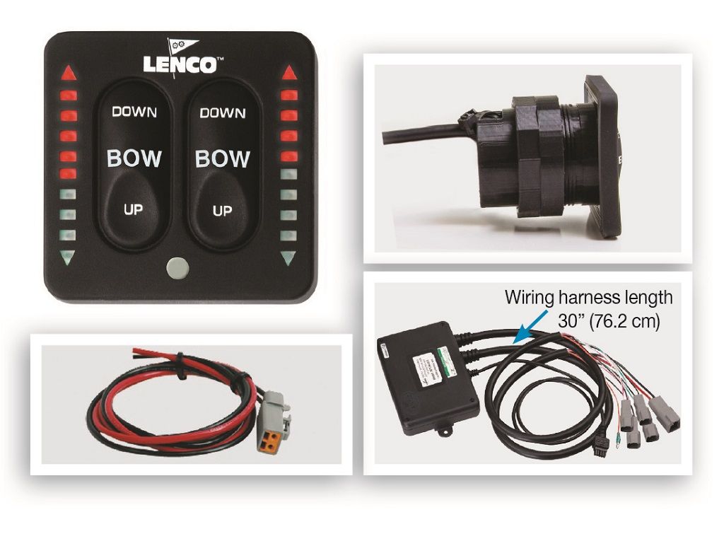 LED Two-Piece Indicator Switch with Pigtail for Dual Actuator