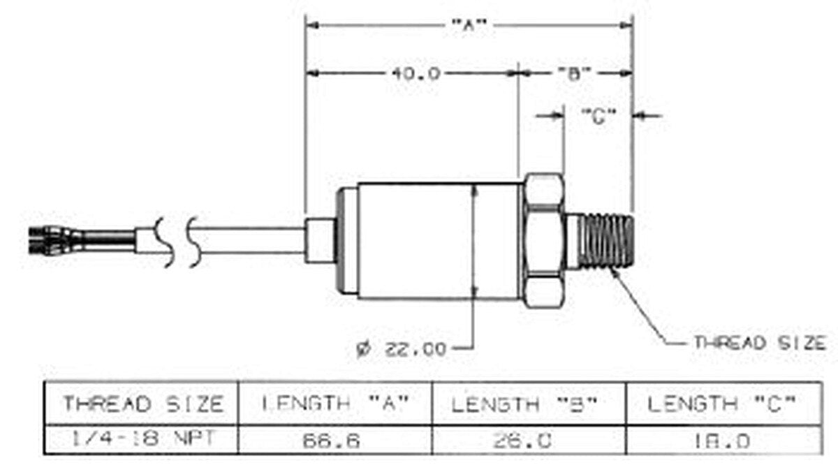 Transductor de presión (0-100 psi)