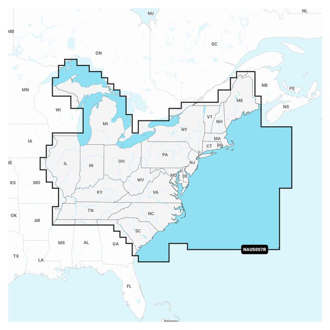 Garmin Navionics+™ NSUS007R U.S. East