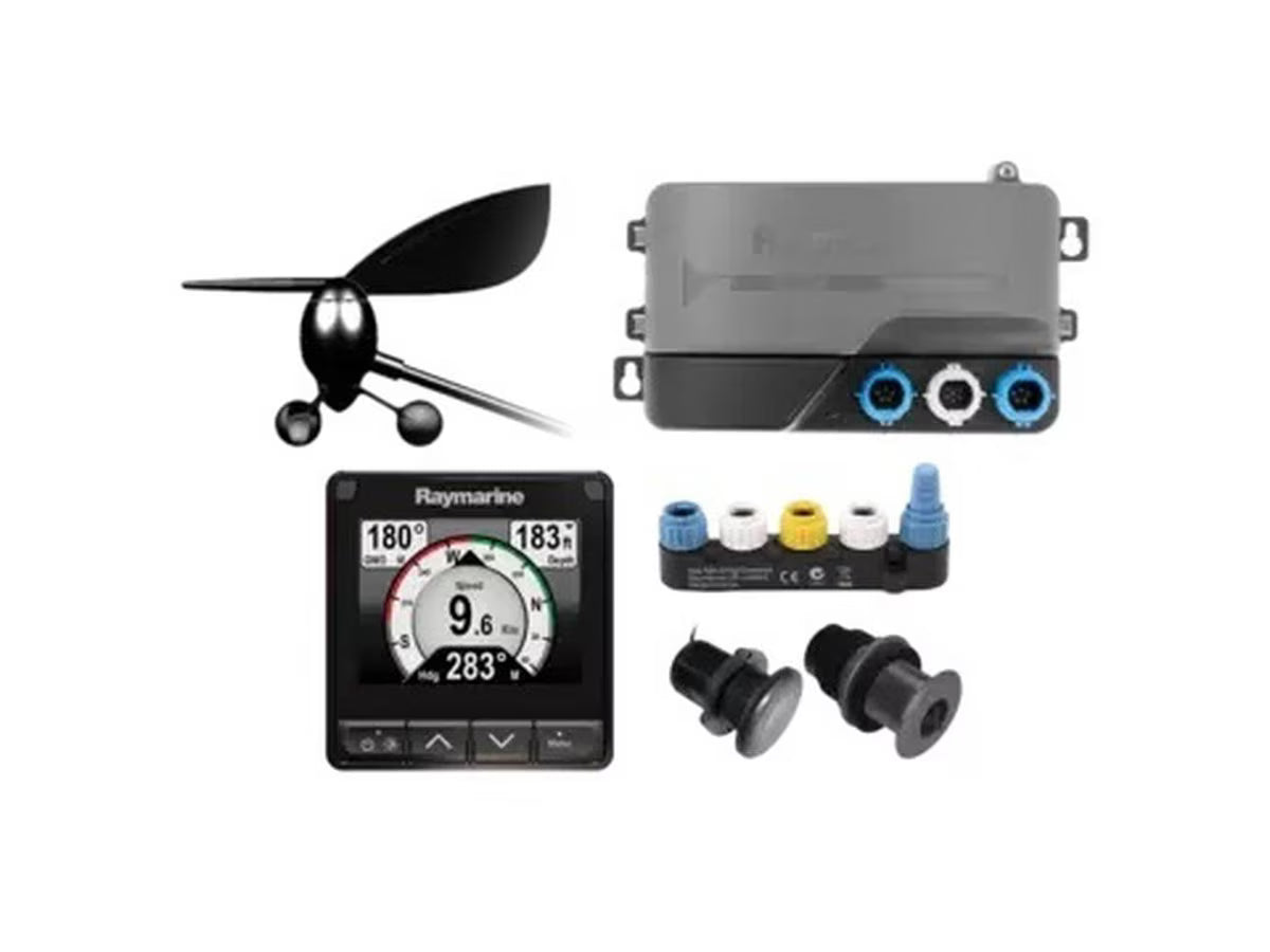 Raymarine i70s System Pack w/Color Instrument & Wind, DST Transducers, iTC-5, and STng Backbone