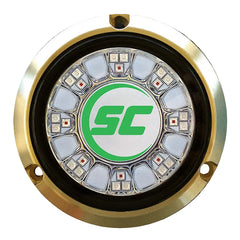 Shadow-Caster SCR-24 Bronze Underwater Light - 24 LEDs - Aqua Green