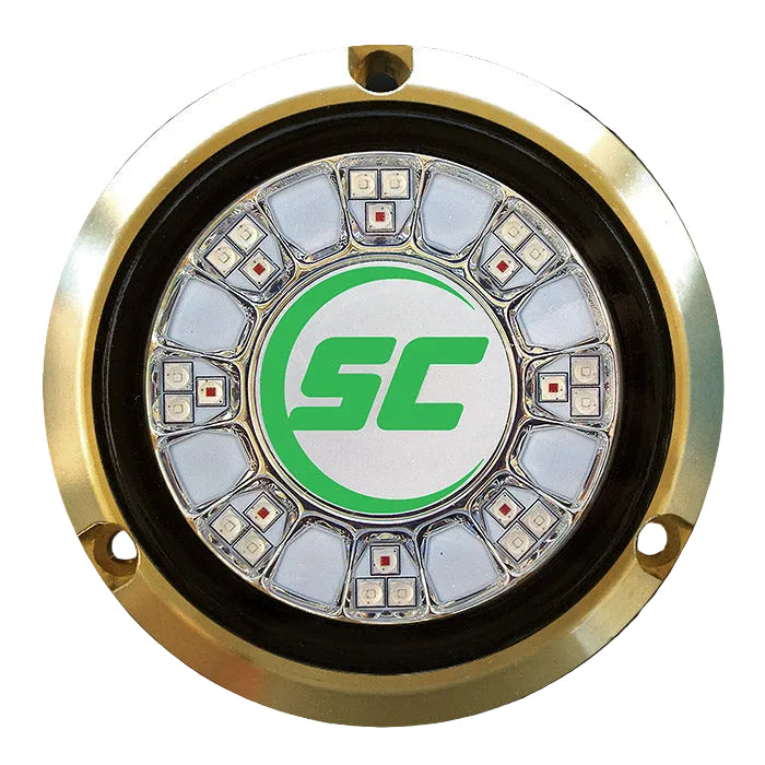 Luz Subacuática Shadow-Caster SCR-24 Bronce - 24 LEDs - Verde Aqua