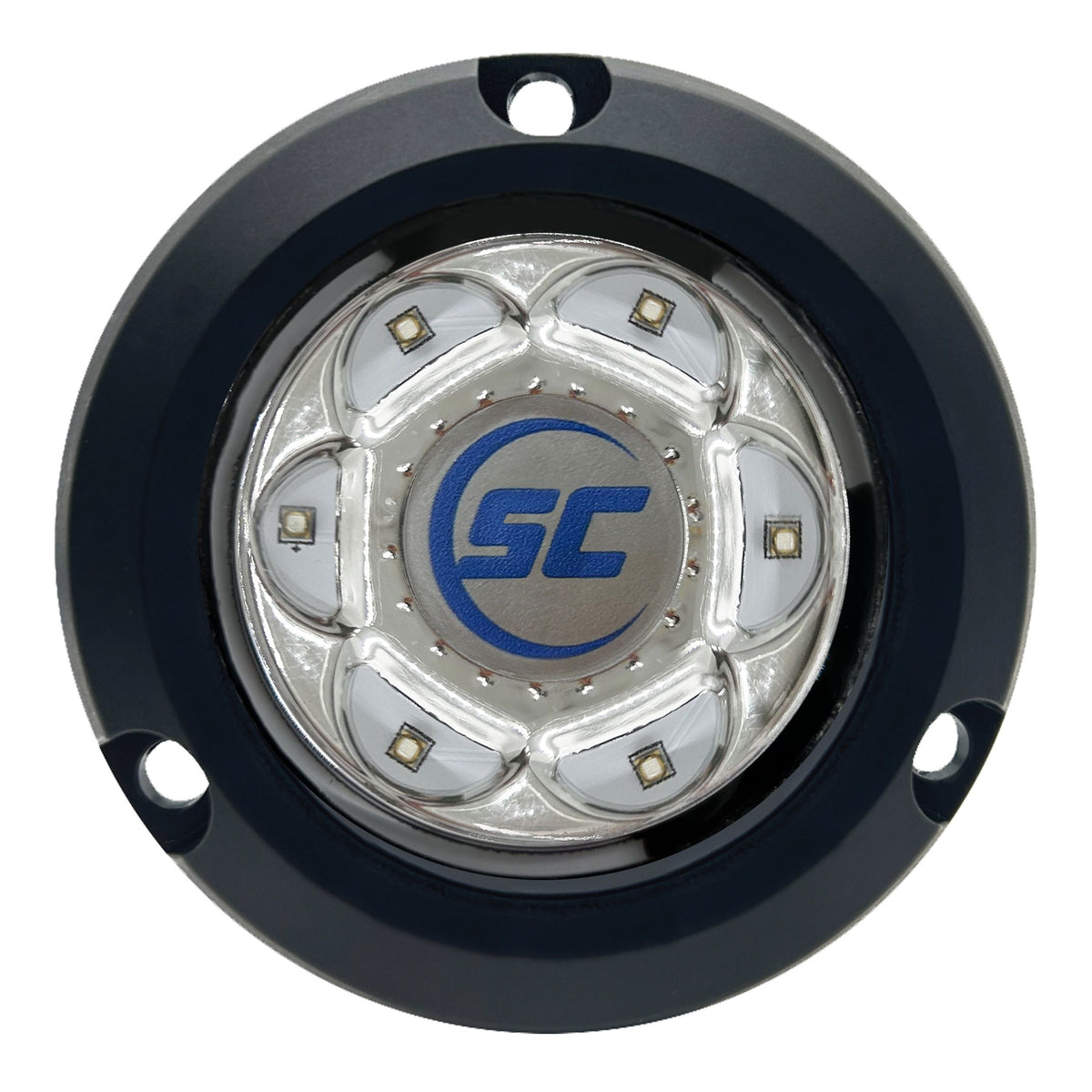 Luz subacuática de montaje en superficie de compuesto de polímero Shadow-Caster serie SC2 - Azul Bimini