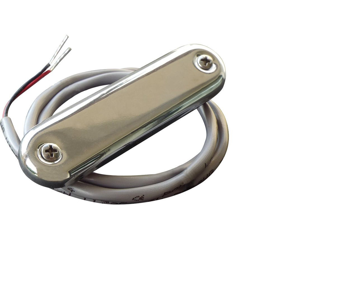 Luz de cortesía Shadow-Caster con cable de 2' - Cubierta de acero inoxidable 316 - Azul Bimini - Paquete de 4