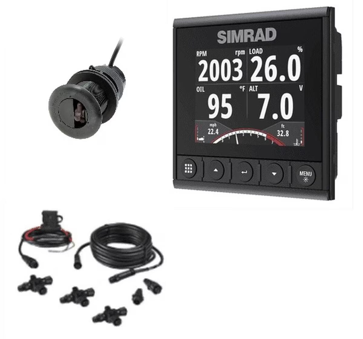 Pack de velocidad/profundidad Simrad IS42 con transductor DST810
