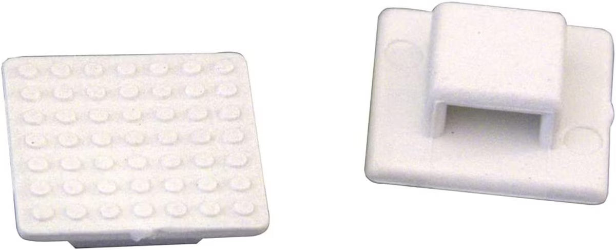 Montaje de soldadura AT-3 pequeño de nailon blanco para sujetacables - Cant. 50