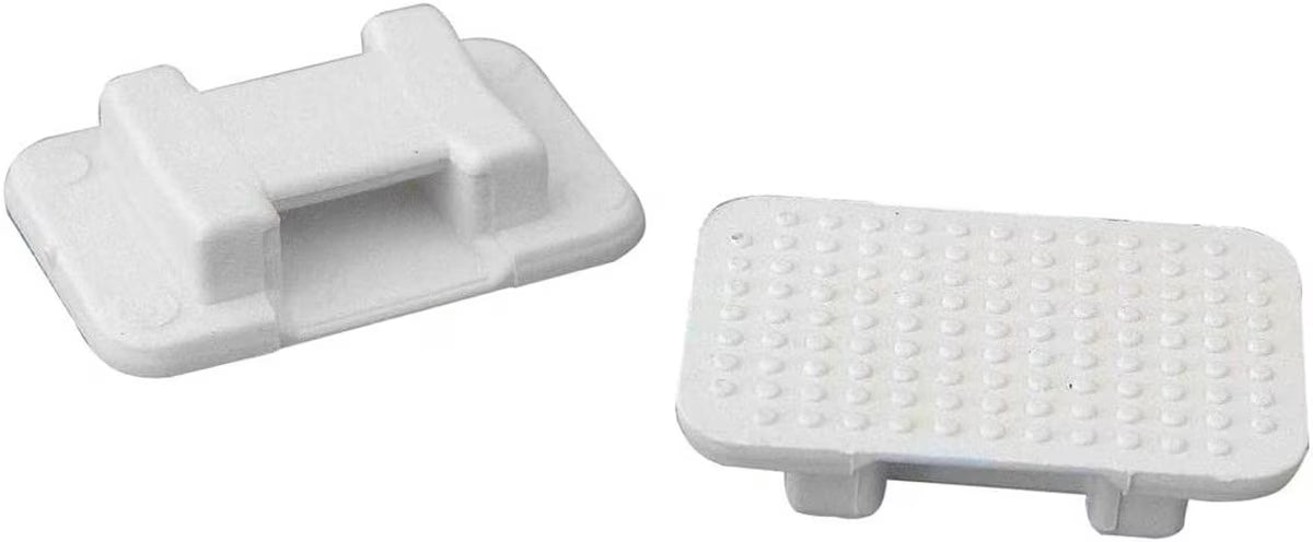 Weld Mount AT-5 Wire Tie Mount, Large White - 100 Pack