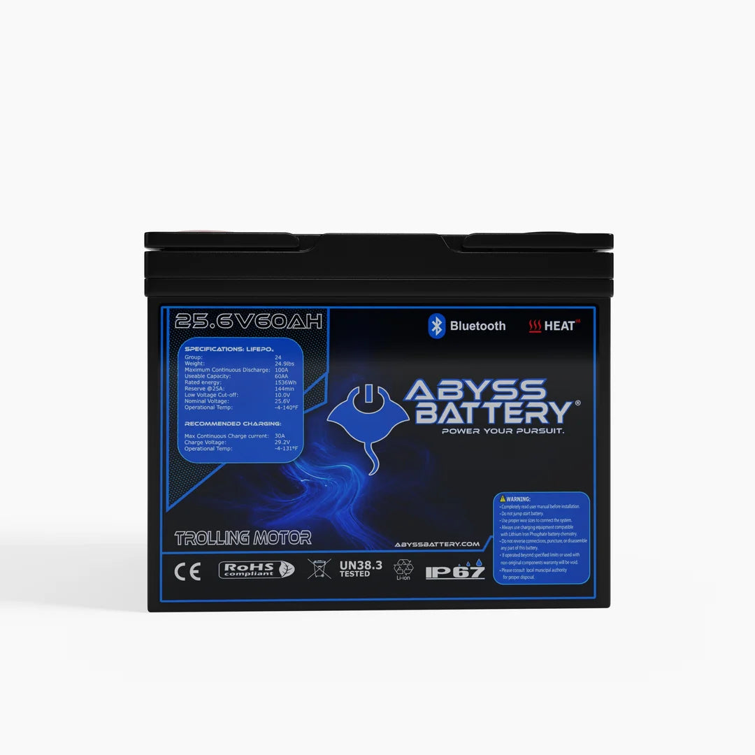 Abyss Battery 24v 60ah LifePO4 Lithium Battery