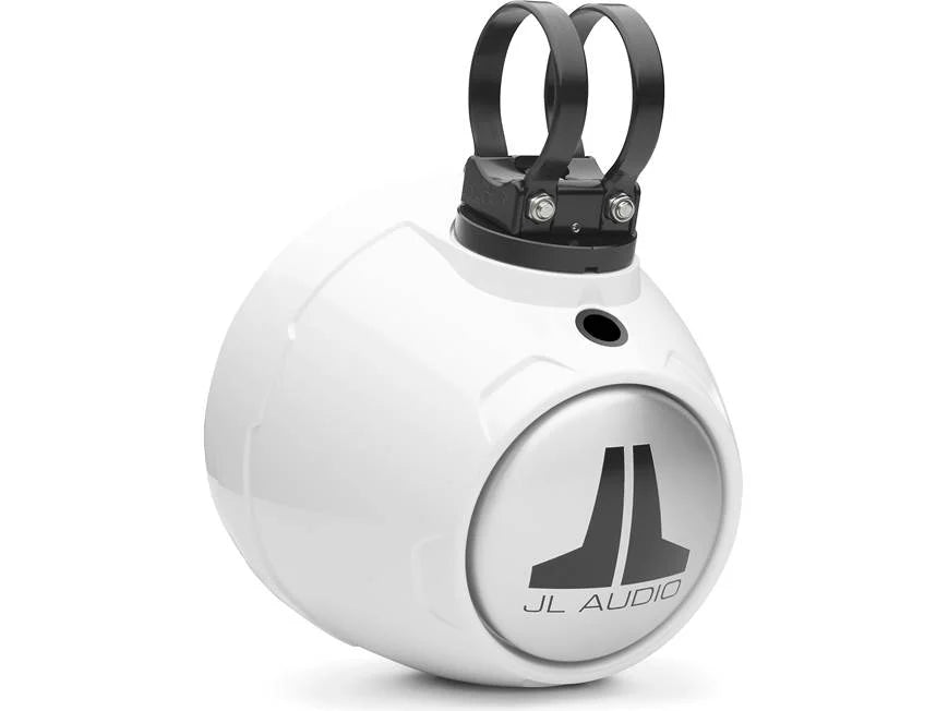 JL Audio M6 VeX™ Series 6.5" Enclosed Coaxial Speakers w/White Sports Grilles - M6-650VEX-Gw-S-GwGw