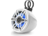 Altavoces coaxiales cerrados de 6.5" serie M6 VeX™ de JL Audio con iluminación LED RGB y rejillas deportivas blancas - M6-650VEX-Gw-S-GwGw-i