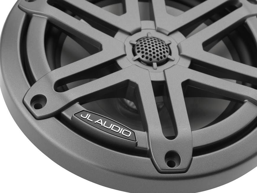 JL Audio M3 Series 6.5" Marine Coaxial Speakers w/Grey Metallic Sport Grilles - M3-650X-S-Gm