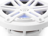 JL Audio M3 Series 6.5" Marine Coaxial Speakers w/Gloss White Sport Grilles w/RGB LED Lighting - M3-650X-S-Gw-i