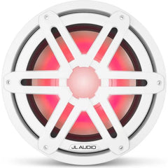 JL Audio M3 10" Marine Subwoofer w/Gloss White Sport Grille & RGB LED Lighting - M3-10IB-S-Gw-i-4