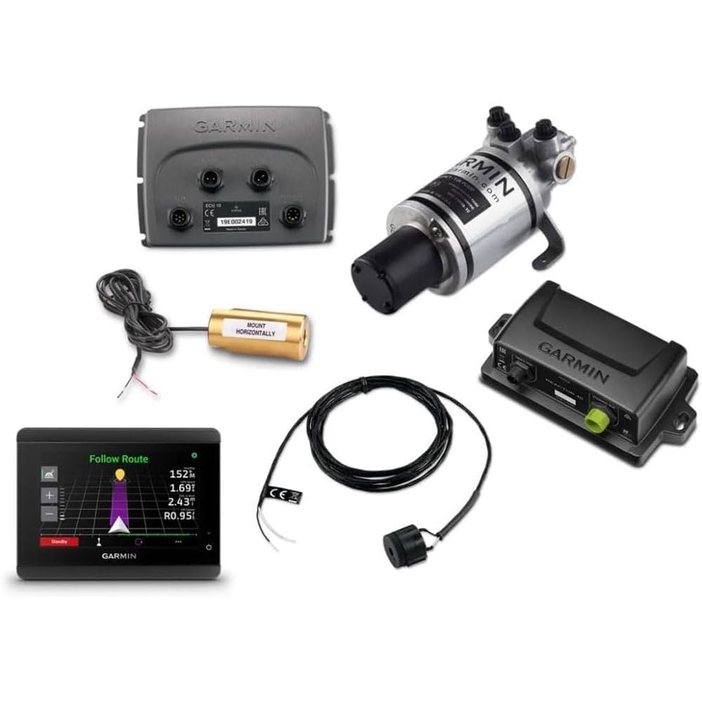 Piloto automático hidráulico Garmin Compact Reactor™ 40 con GHC™ 50 y tecnología Shadow Drive™ paquete con GHC™ 50 y Shadow Drive