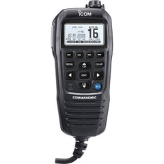 Icom HM195 CommandMic™ IV with White BlackLit LCD - Black