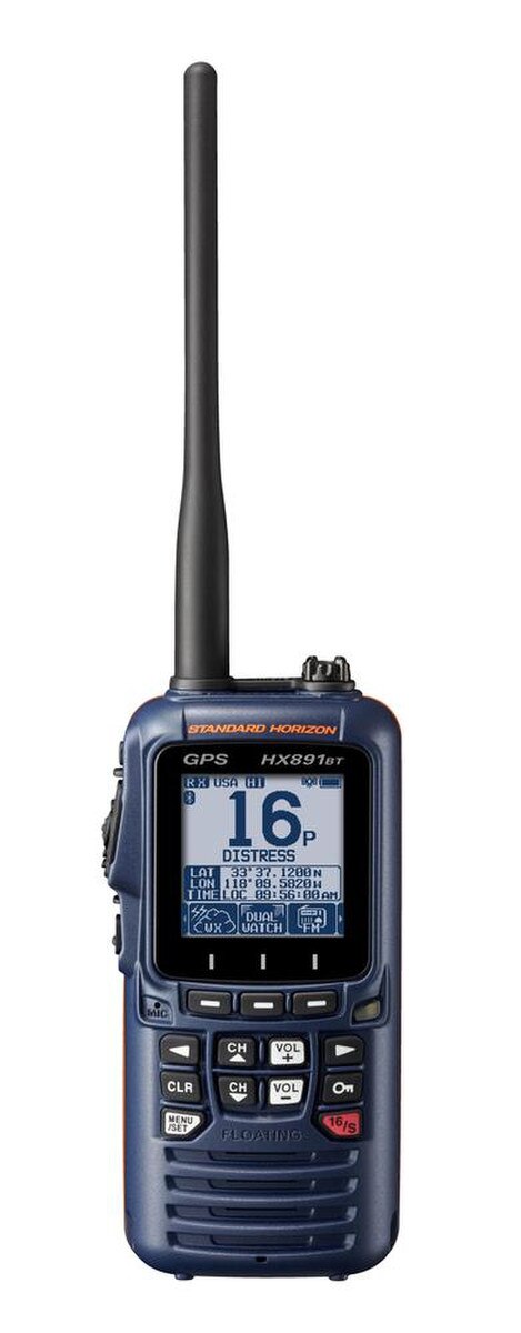 Radio VHF portátil Standard Horizon HX891BT con Bluetooth - Azul marino
