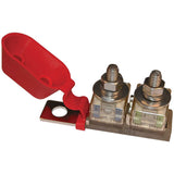 Bloque de fusibles de terminal Blue Sea 2151 - Orificio de montaje de 3/8" - 2 pernos terminales