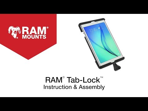 Soporte RAM® Tab-Lock™ de RAM Mount para tabletas de 9"-10.5" con fundas de alta resistencia