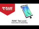 Soporte RAM® Tab-Lock™ de RAM Mount para tabletas de 9"-10.5" con fundas de alta resistencia