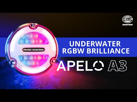 Hella Marine Apelo A3 White/Blue Underwater Light - Bronze - White Lens