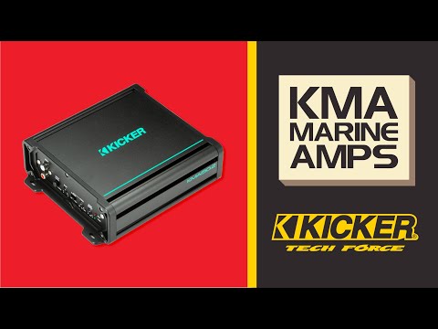 KICKER KMA600.4 4 x 150W 4-Channel Weather-Resistant Full-Range Amplifier
