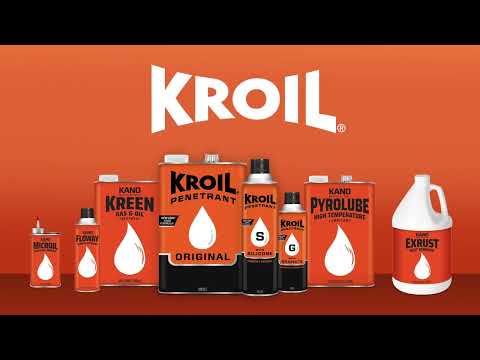 Aceite penetrante de grado alimenticio Kroil Clear - Aerosol - Lata de 10 oz