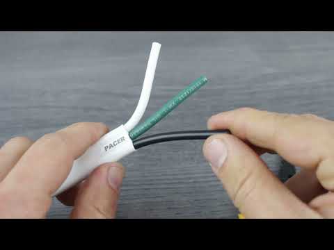 Cable triplex Pacer 10/3 AWG - Negro/Verde/Blanco - 250'