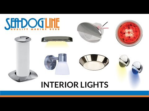 Luz de domo LED blanca de plástico Sea-Dog de 4" día/noche - Bombilla transparente/roja