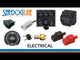 Panel de interruptores vertical con protector contra salpicaduras Sea-Dog - 4 interruptores