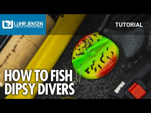 Dipsy Diver Luhr-Jensen de 4-1/8" - Transparente/Fondo transparente UV Moon Jelly