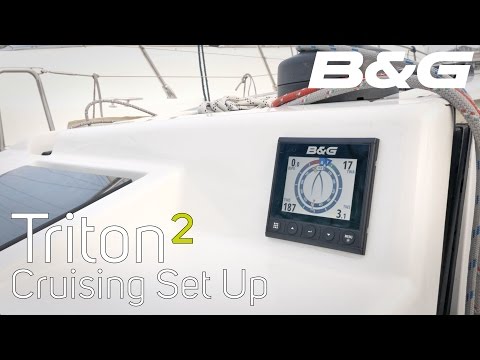 Paquete de sistema de velocidad, profundidad y viento inalámbrico B&G Triton2: 2 pantallas a color Triton² de 4,1", transductor DST810, sensor de viento inalámbrico WS320 y kit de inicio NMEA2000