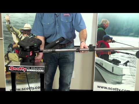 Scotty 1101 Profundizador eléctrico Depthpower de 30" con cañero y base giratoria