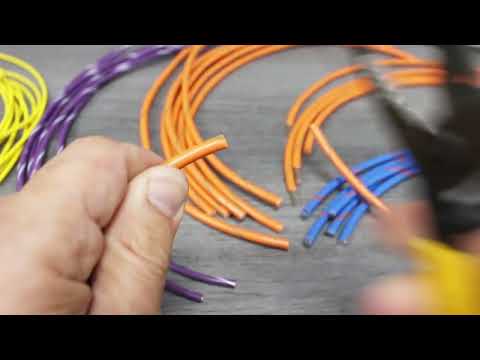 Pacer 14 AWG Gauge Striped Marine Wire 500' Spool - Grey w/Violet Stripe