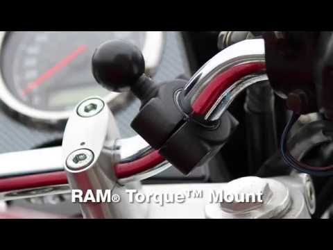 RAM Mount Torque™ 3/4" - 1" Diameter Handlebar/Rail Base w/1" Ball