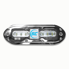 Shadow-Caster SCM-6 LED Underwater Light w/20' Cable - 316 SS Housing - Bimini Blue
