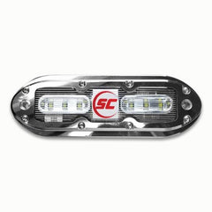Shadow-Caster SCM-6 LED Underwater Light w/20' Cable - 316 SS Housing - Cool Red