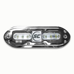 Shadow-Caster SCM-6 LED Underwater Light w/20' Cable - 316 SS Housing - Great White